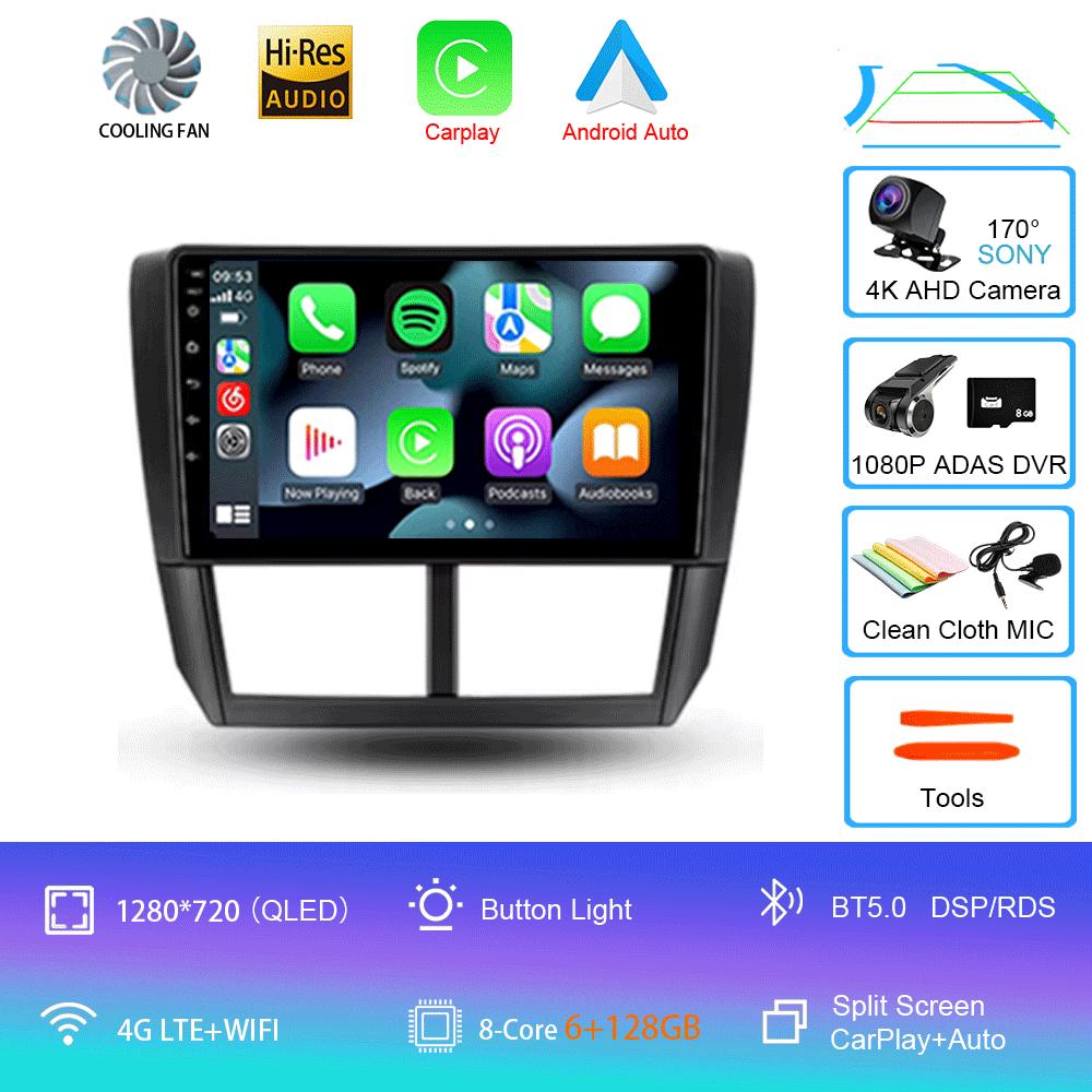 Android 14 For Subaru Forester3 SH 2007-2013 Subaru Impreza GH GE 2007-2011 Car Radio Navigation Multimedia Video Player Stereo