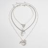 Boho Irregular Imitation Pearl Scallop Fish Pendant Necklace Multi Layer Gold Metal Ethnic Girl Jewelry