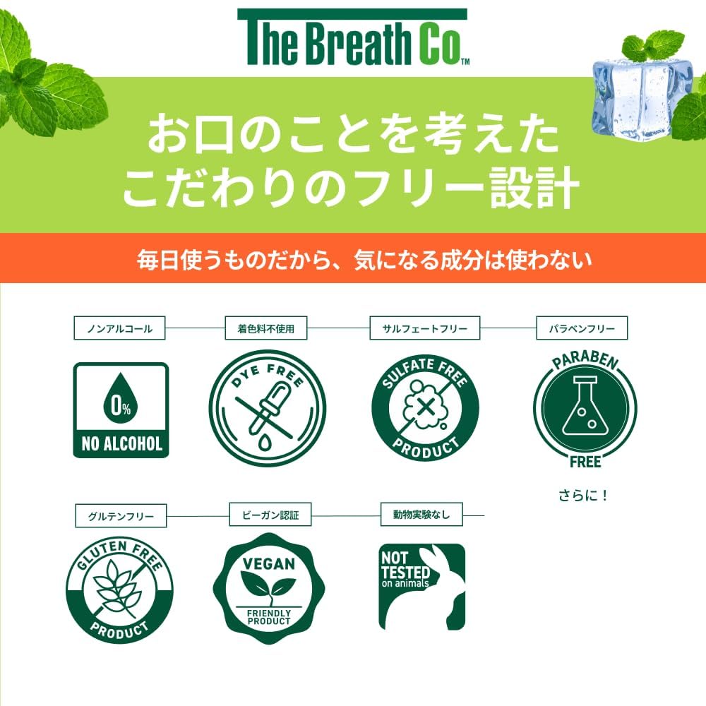 The Breath Co. Mundspülung Milde Minze 1000ml Mundpflege Geringe Beschwerden