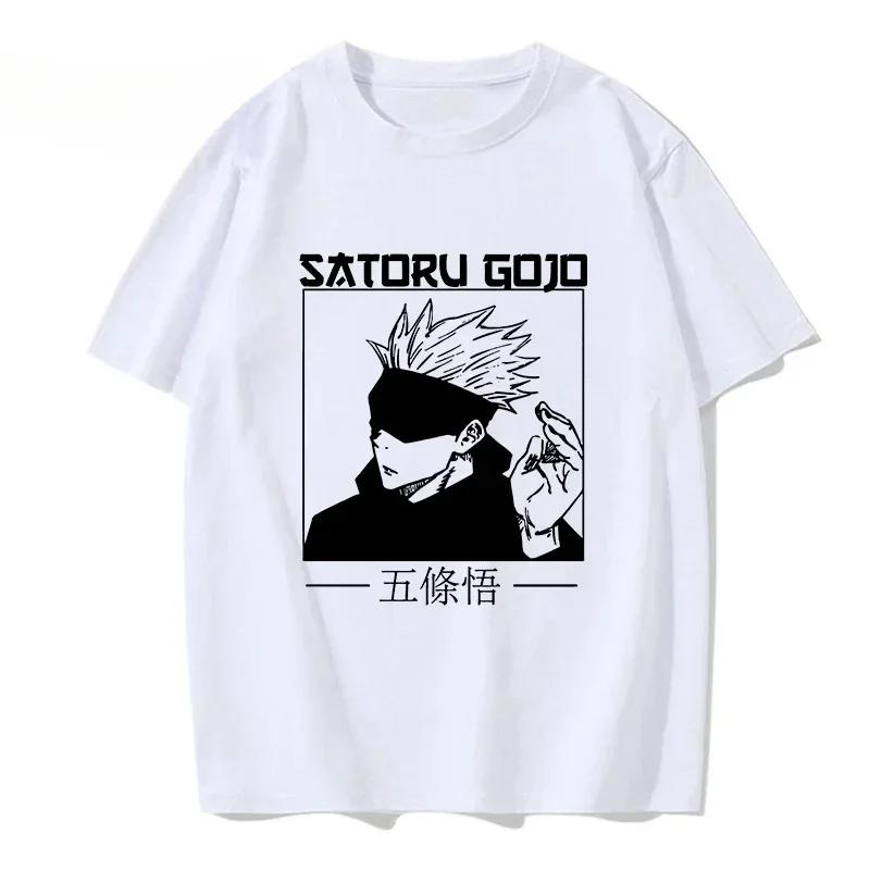 Tshirt Unisexga Japanese Anime Jujutsu Kaisen T Shirt Gojo Satoru Tops Yuji Itadori Graphic Tees Cool Tshirt 90s Women Clothes