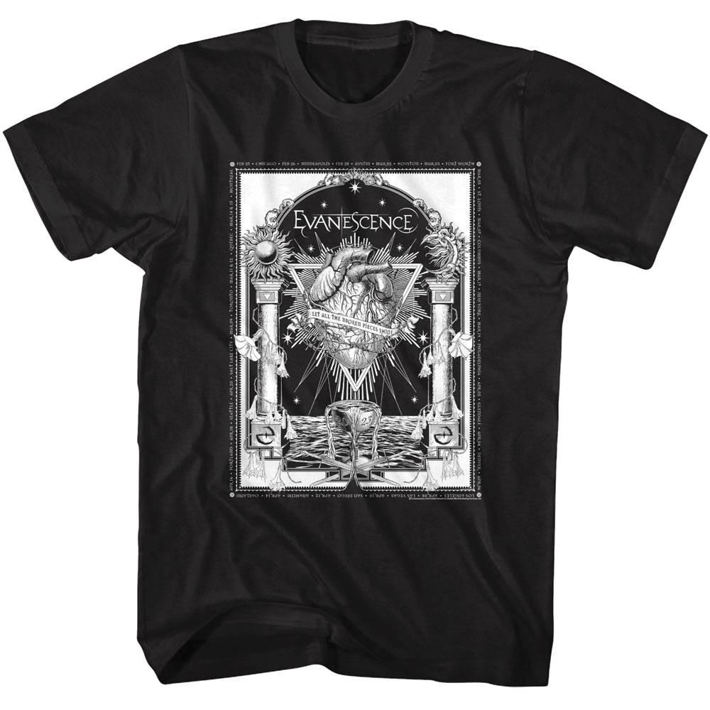 Evanescence Broken Pieces Shine Tour Men's T Shirt