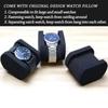 Portable Watch Travel Case, Storage Box Organizer with Sponge Insert for Apple Watch Huawei Samsung Smartwatch Multi Slot Holder