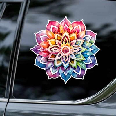 Samolepky na auto Mandala Vinylová nálepka Vodotěsná Zadní okno Motocykl Karavan Nárazník Nákladní automobil Notebook Dekorativní samolepka TM168