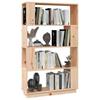Bookshelf Room Divider 80 x 25 x 132 cm Solid Pine Wood