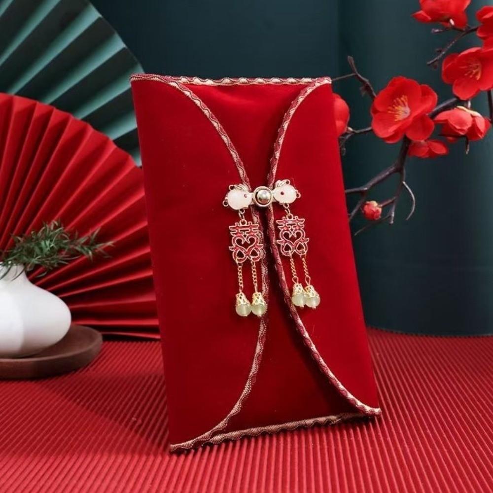 Traditional Big Red Envelope Luxury Ten Thousand Yuan Red Envelope Money Packet  Special Occasions