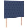 Box Spring Bed with Mattress Blue 100x200 cm Fabric