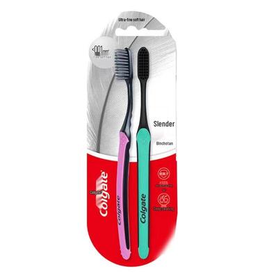 Slim Soft Charcoal Toothbrush (2-Pack)