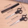 BEPAN 3pcs Hair Scissors Set Professional Barber Scissors Stainless Steel Hair Cutter Thinning Tools with Fine Tooth Comb Styling Tool