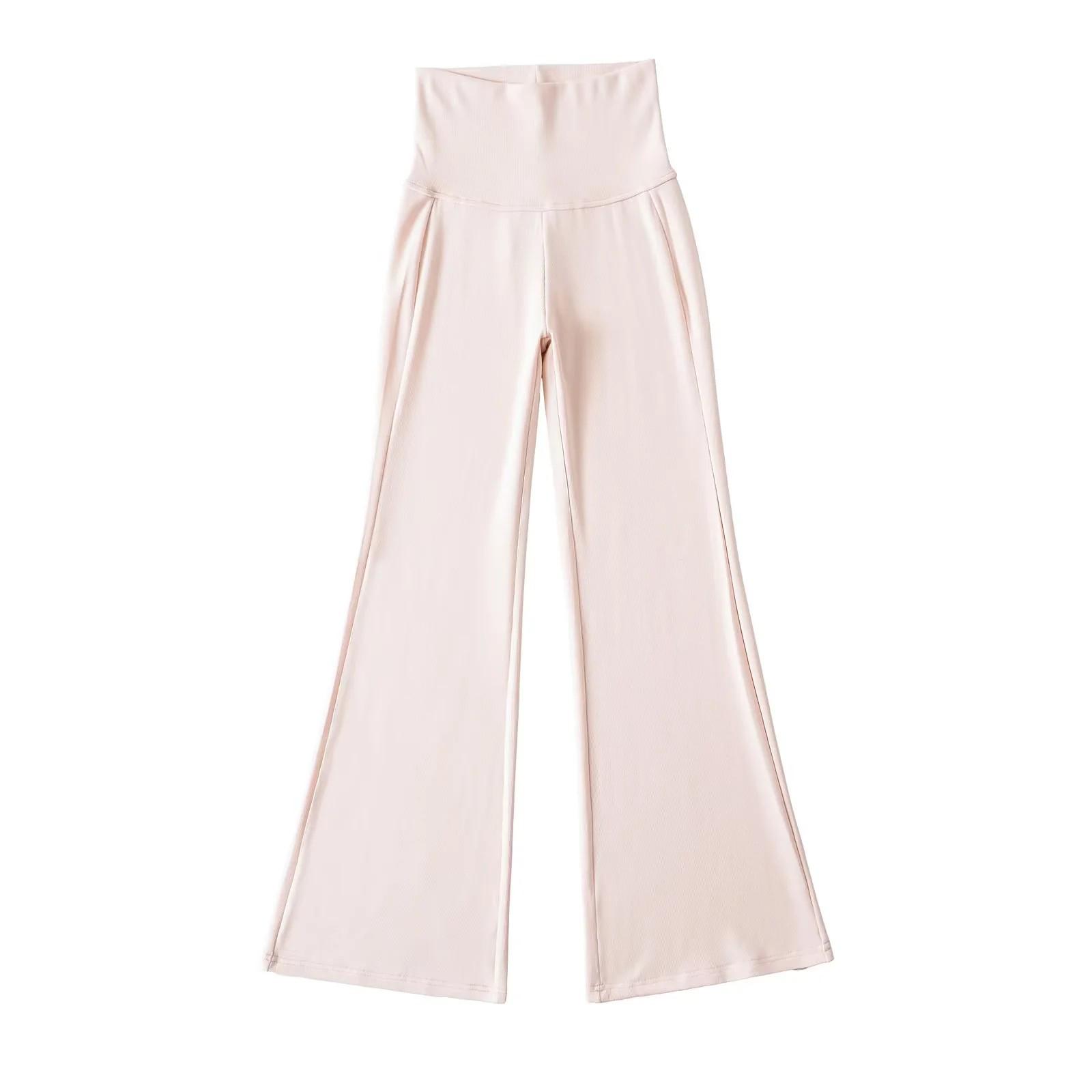 

Зрелый Стиль Сексуальные Брюки Клеш с Завышенной Талией и Слим-Эффектом - Весенняя Коллекция 2025 Large