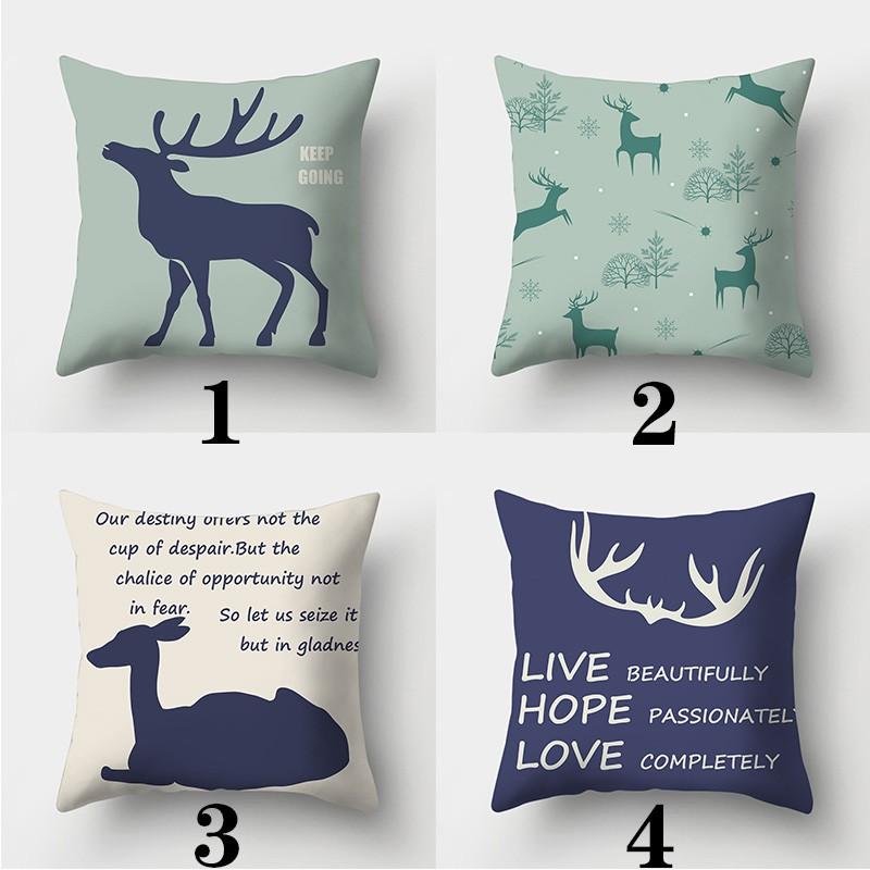 Creative Elk Cushion Covers Deer Pillowcases In the Forest Square Sofa Pillowcases Home Decor Pillowcases