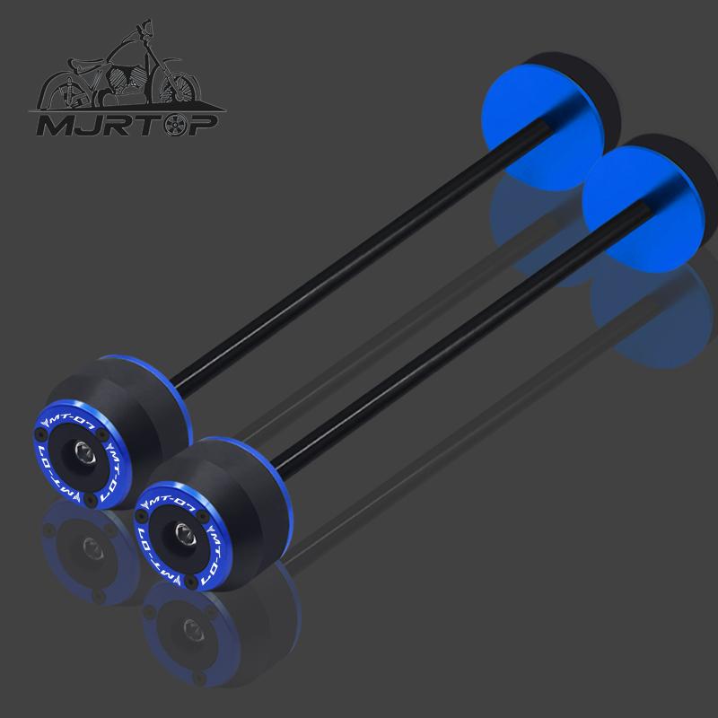 Fits For MT-07 MT07 MT 07 FZ-07 FZ07 XSR700 14-24 Motorcycle CNC Rear Front Axle Wheel Protector Fork Crash Slider Pads mt-07