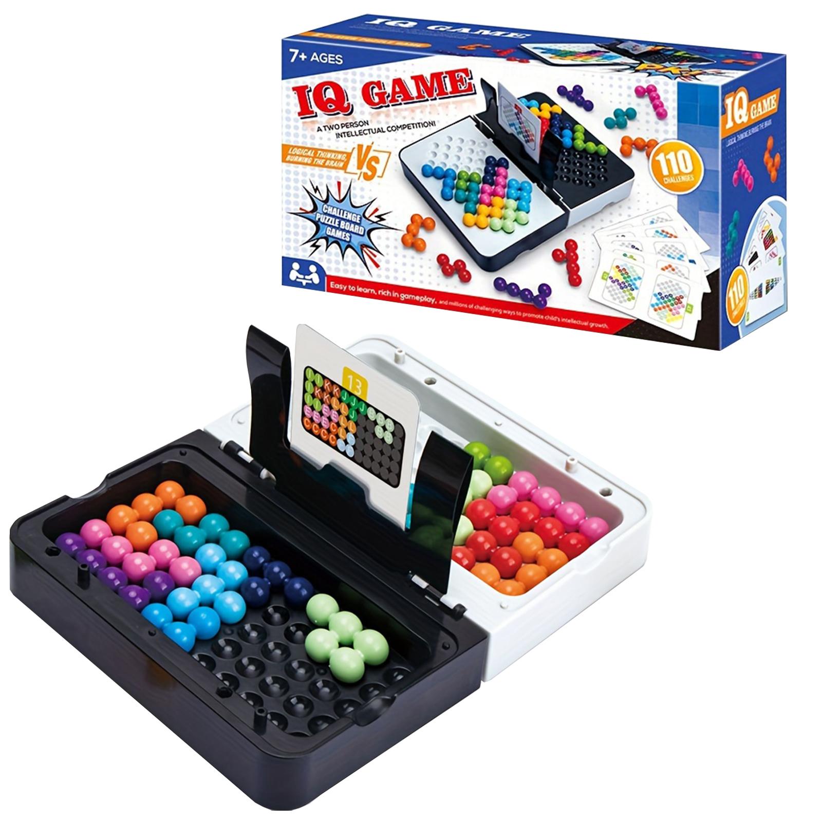 

Головоломка, игра-головоломка для двух игроков для развития мыслительных навыков, портативная с чехлом, развивающие игрушки, подходящие для детей.