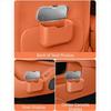 Leak-proof Car Trash Can with Lid Button Multi-functional Organizer Box  for Wet and Dry Use