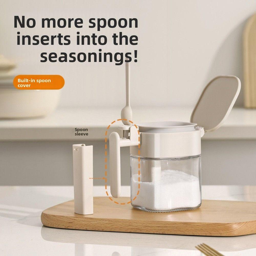 Two In One Spice Jar Quantitative Spice Storage Utensil Durable Spice Box Kitchen Supplies