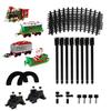 Christmas Train Set with Rail Car Railway Battery Operated