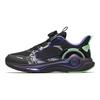 Anta Kids Lingyun Comfortable Simple Versatile Physical Test Wear Resistant Low Top Running Shoes Unisex Running Shoes Black Silver A12515508-4