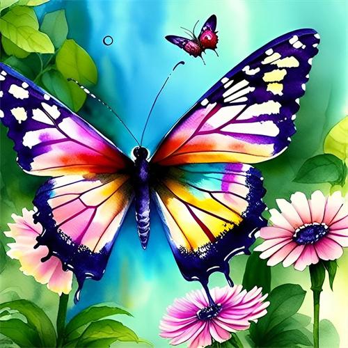 Diy Diamond Painting Mosaic Butterfly Full Square/Round Embroidery Cross Stitch Animal Daisy Crystal Home Decor