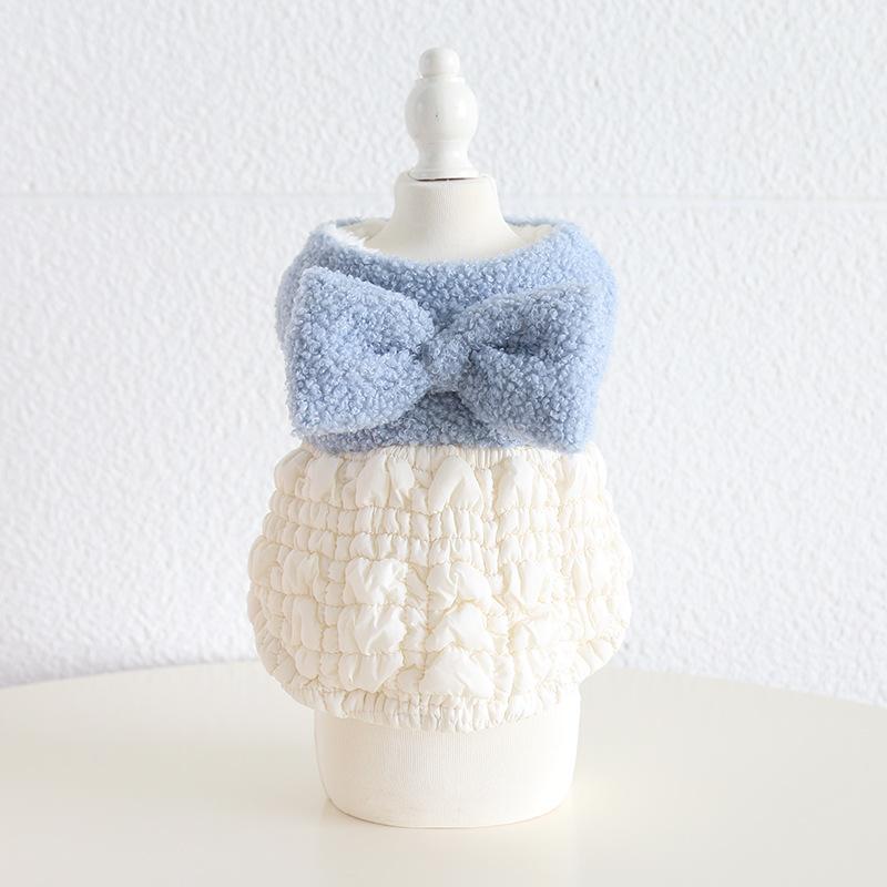 

Winter Warm Dog Fleece Dresses,Tiered Ruffles Cake Dress for Puppy, Extra Soft Wearing Experience for Your Dogs,Pink Blue XS синий