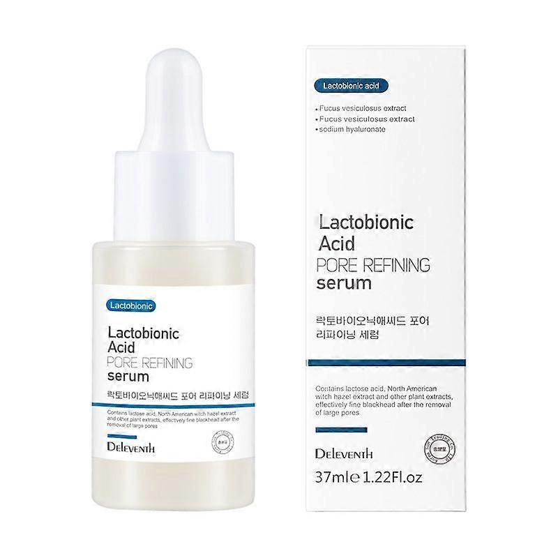 Serum do Twarzy z Kwasem Laktobionowym 37ml / Zwęża Pory, Równoważy Wodę i Olej, Usuwa Wągry, Wygładza, Rozświetla Skórę, Redukuje Drobne Zmarszczki i Poprawia Teksturę