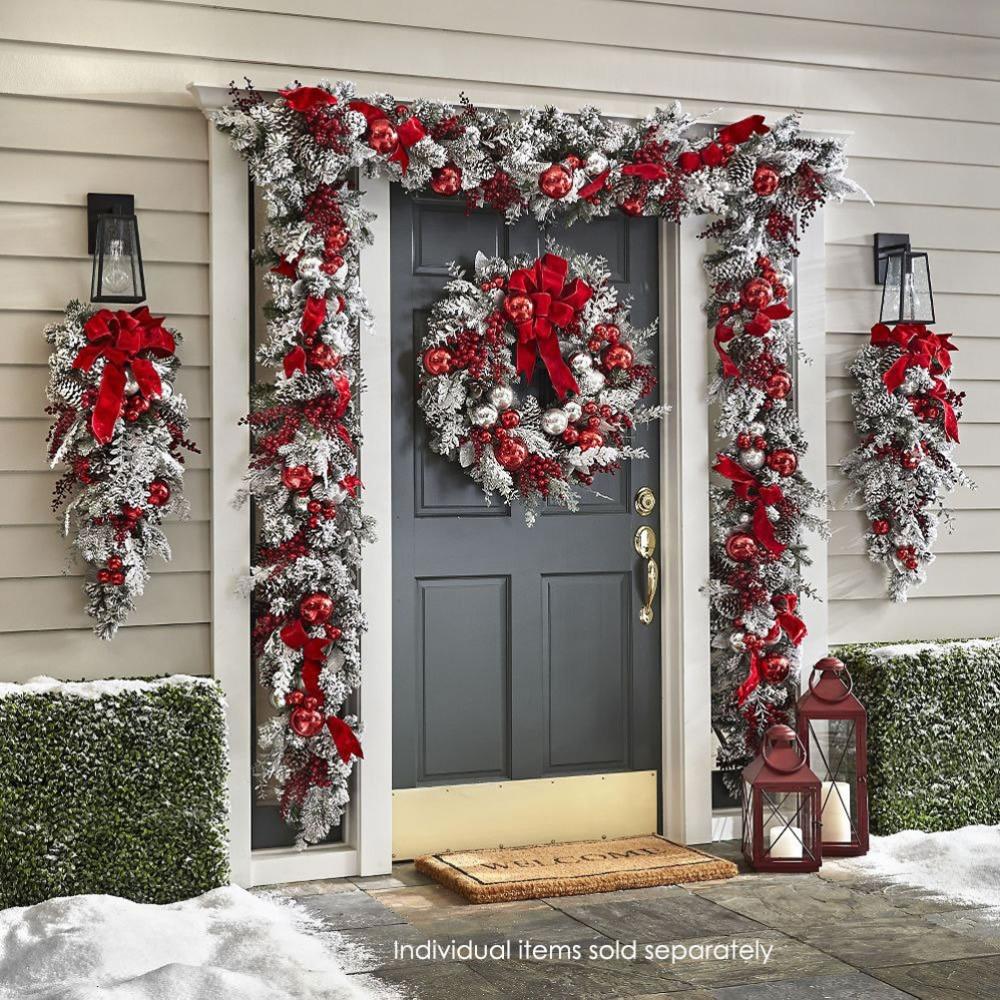 FakePinecones Christmas Wreath 35/40/45cm Christmas Decora New Door Pendant Party Use