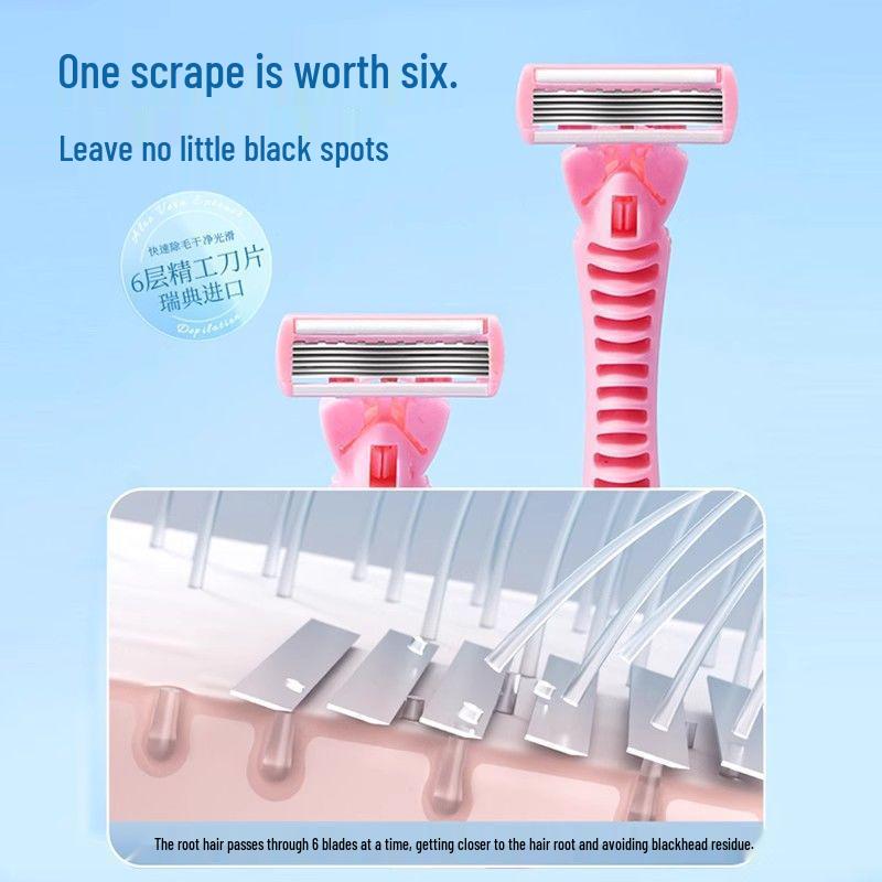 Exclusive Women's Safety Razor for Underarms, Legs, and Bikini Line