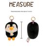 Adorable Penguin & Rabbit Plush Keychain Doll - Girls' Gift & Bag Charm