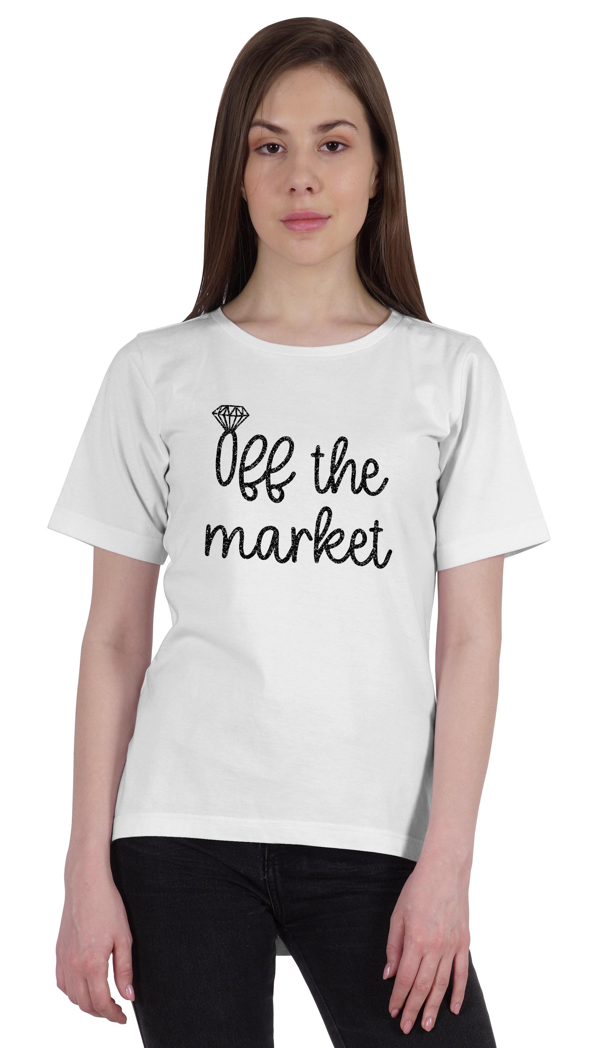 

Inkdotpot Off the Market Shirt Bride Bachelorette Party Shirts Bridal T-Shirt Wedding XS білий
