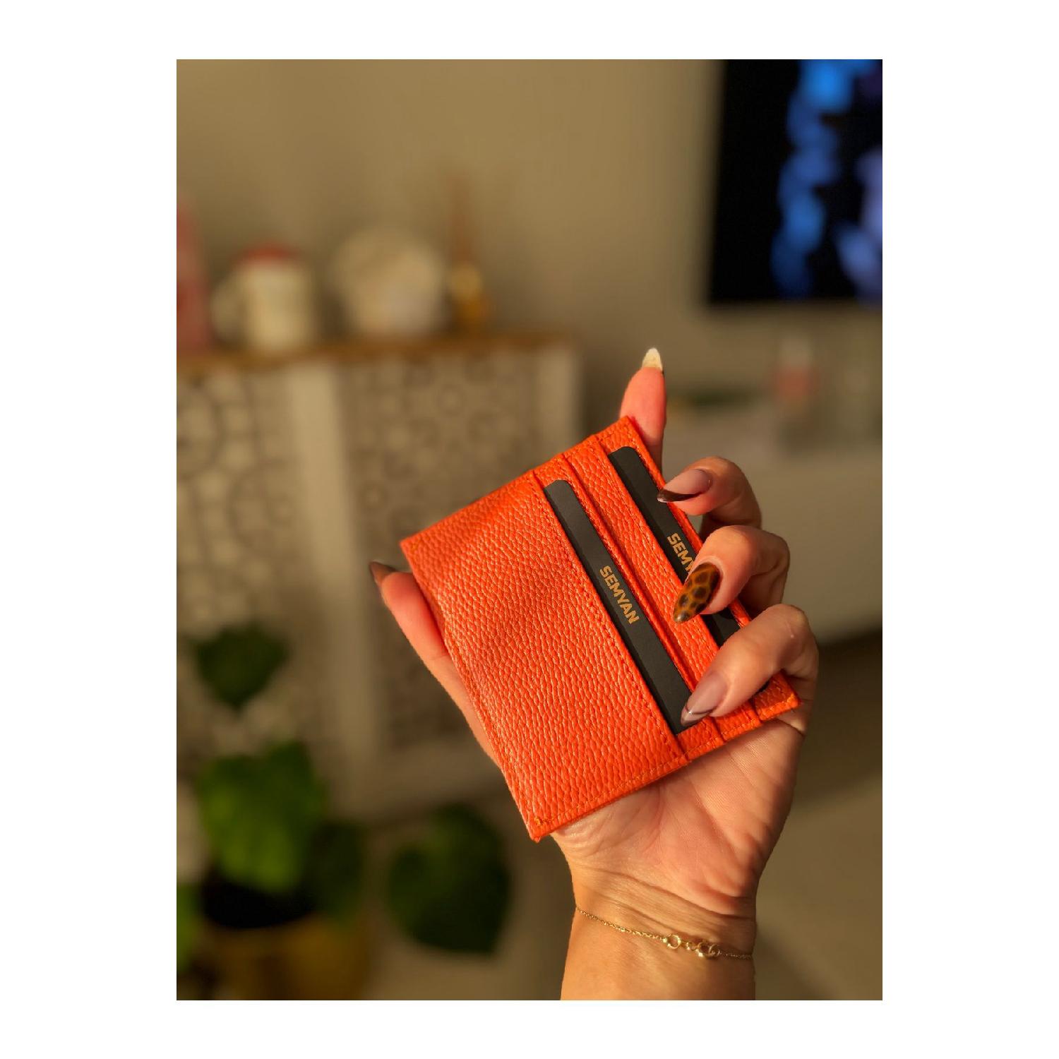 

Faux Leather Card Holder S оранжевый