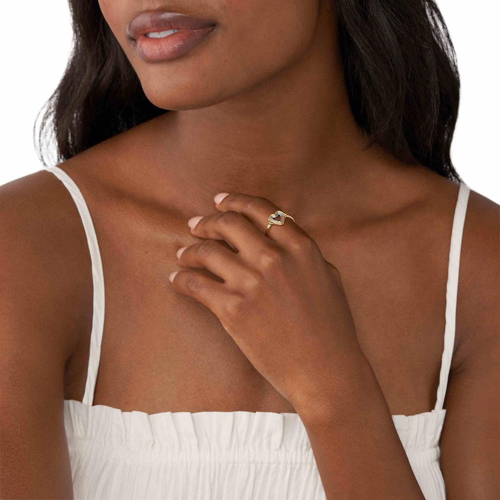 Skagen Women's KARIANA Two-Tone Stainless Steel Center Focal Ring, SKJ16809989