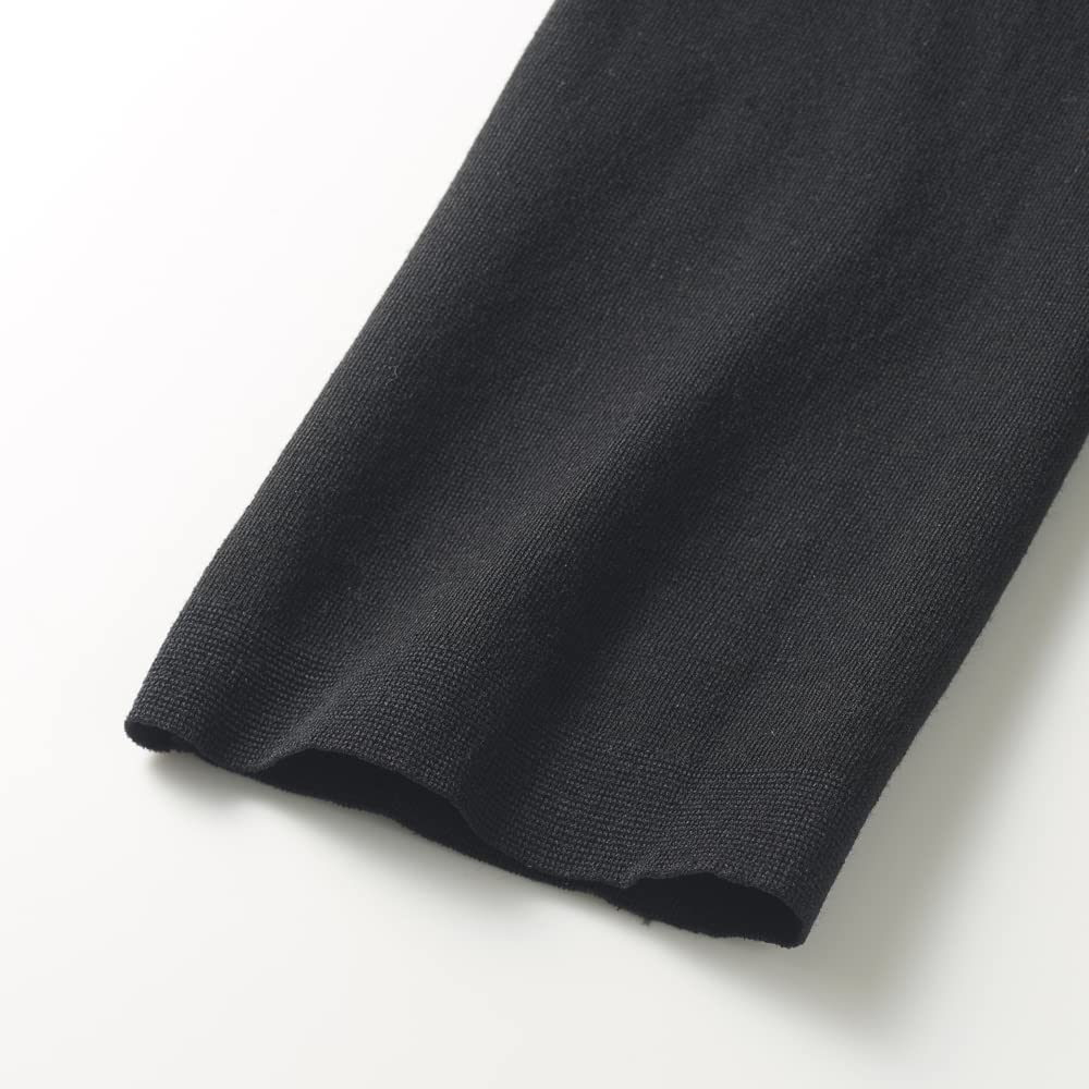 Gunze Hot Magic Intensive New Size LL Leggings, Seamless, Warmth, 3/4 Length, Women's, MH9467, Black,