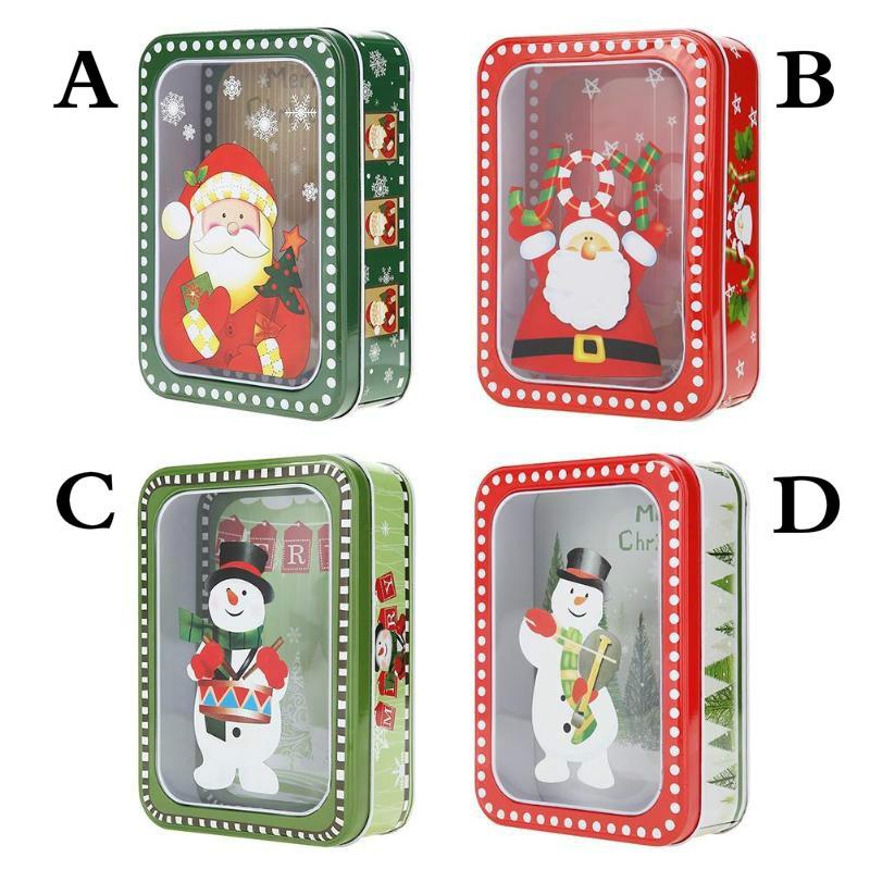 Package Tin Box Cans Wedding Party Candy Baking Cookies Biscuit Case Storage Tank Sundries Soap Tin Box Creative Christmas Gift