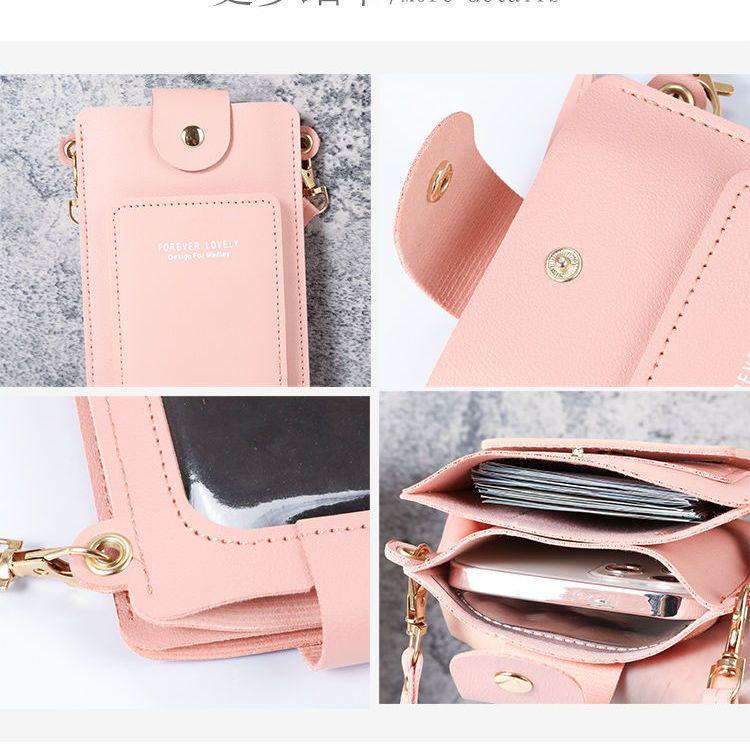 Women's Multifunctional Touchscreen Crossbody Phone Bag & Coin Purse