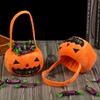 Trick or Treat Pumpkin Candy Bucket Gifts Pouch Stuffed Cotton Tote Bags Halloween Candy Bag  Kids