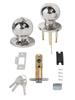 Door Set Knob Handle Lock With Key Privacy Passage Round Home Sliver Bathroom Entrance Stainless Steel Ball Practical Useful