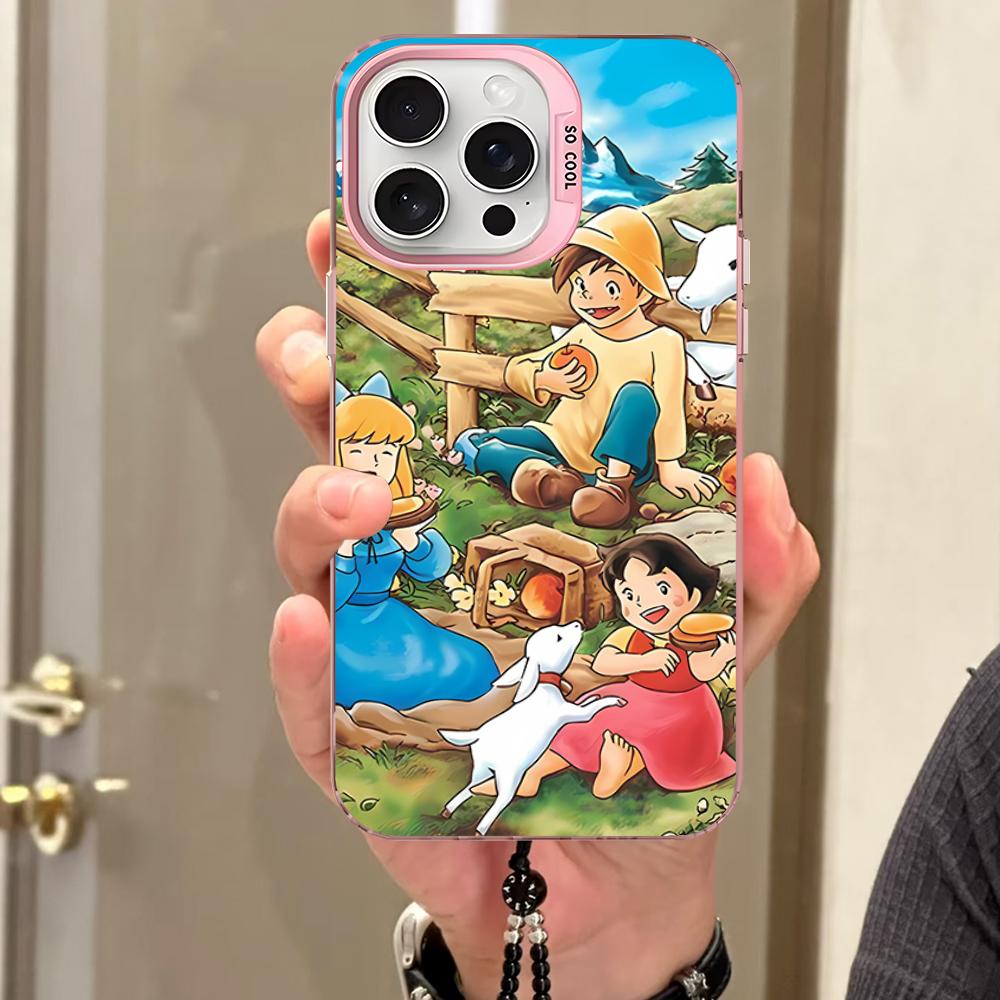 

Cute Heidi Phone Case For iPhone 16 15 14 13 12 11 Pro Max X XR XSMAX Matte Shockproof Back Cover iPhone 16 pro