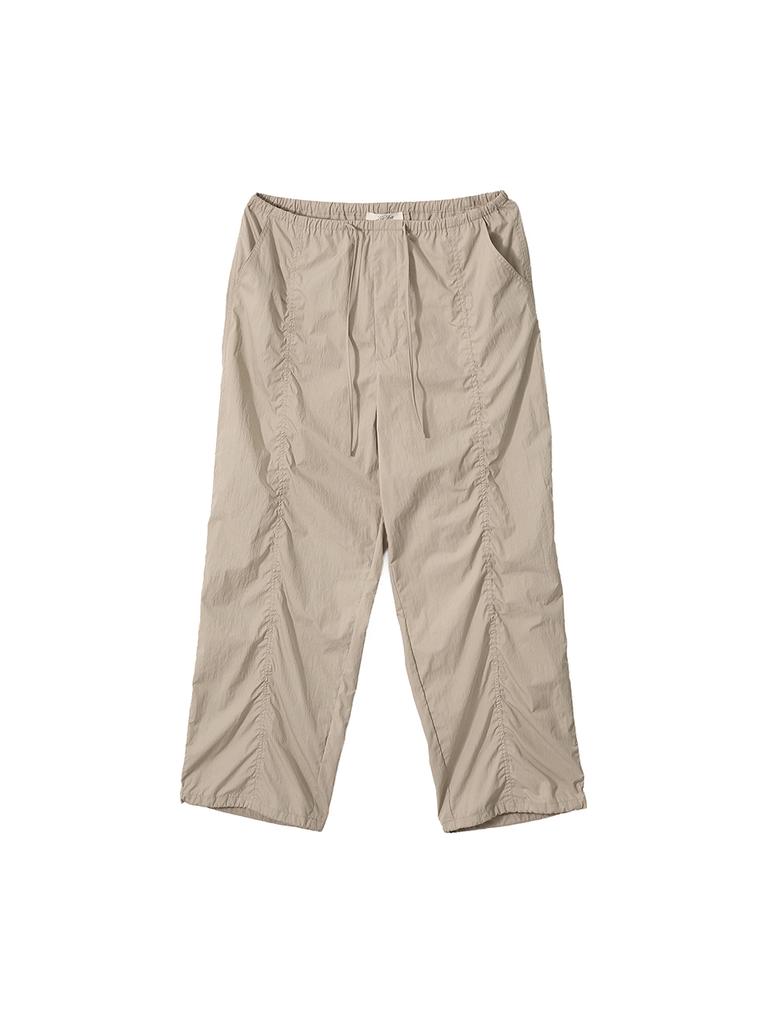 KIJUN Airy Parachute Pants Sand