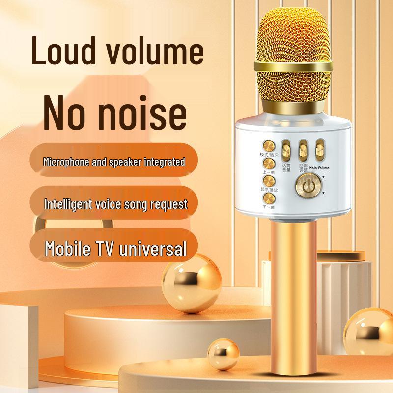 Wireless Bluetooth Microphone & Speaker for Home KTV and Mobile Singing