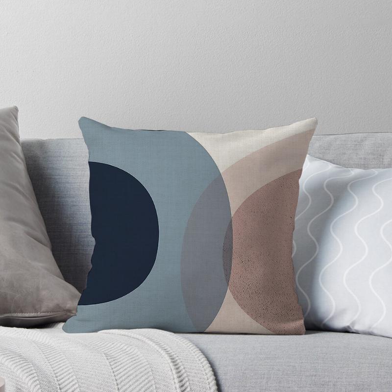 Decorative Home Pillow Case Cushion Covers 45*45 Nordic 40*40 40X40Cm 50X50Cm Irregular Color Block Living Room Boho Geometric