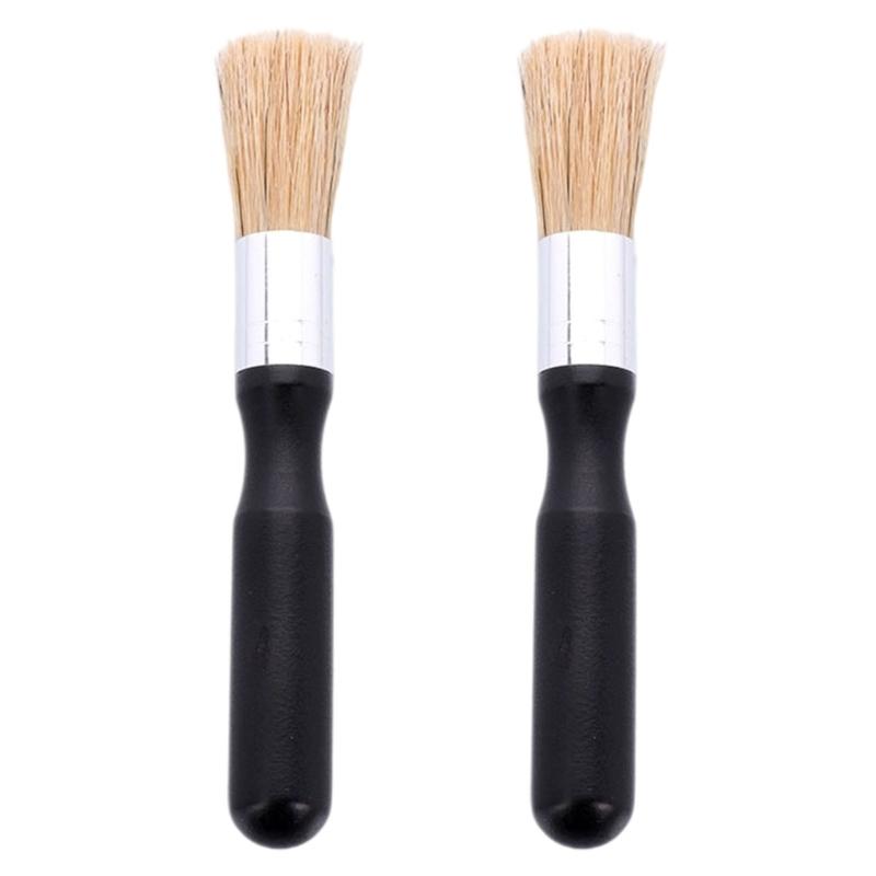 Ergonomic Cleaning Brush With Wooden Grip Heavy Duty Bristles Scrubber Practical Kitchen Tool Stubborn Stain