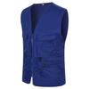 Men's Multi Pocket Travelers Fishing Photography Director Casual Vest Outdoor