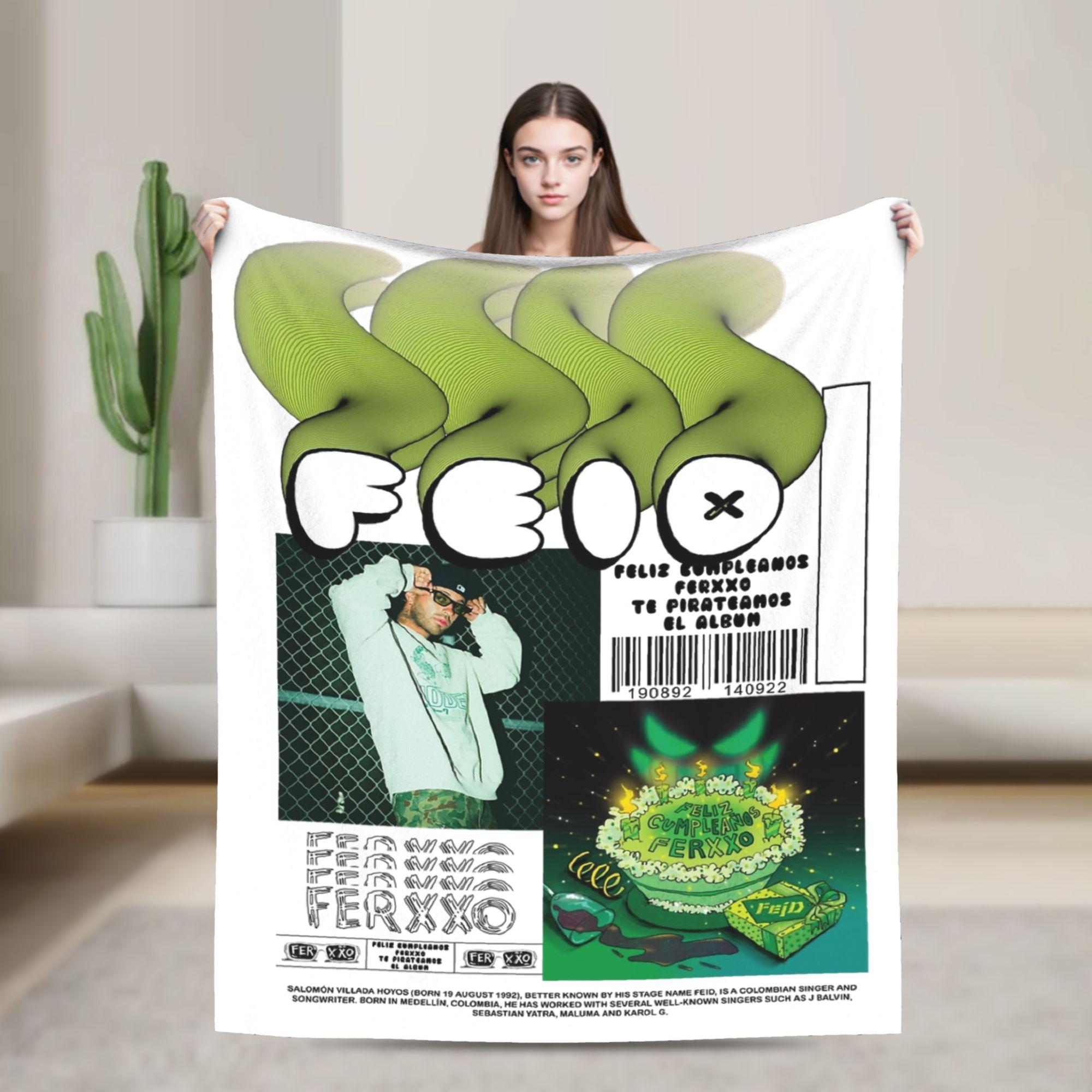 Feids Streetwear Blanket Flannel All Season Breathable Super Soft Throw Blanket for Sofa Bedroom Bedspreads 75X95CM
