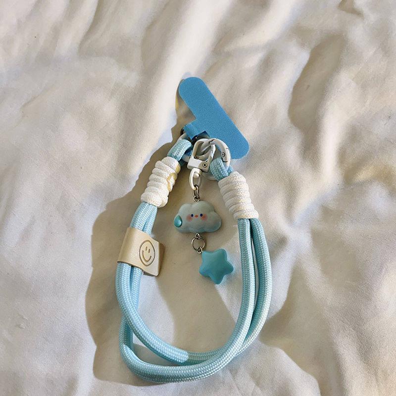Hobby Cartoon Cloud Phone Lanyard & Backpack Pendant for Students - Blue