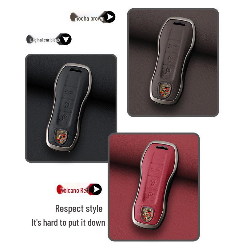 Porsche Key Case for New Macan, Cayenne, Panamera, 911, Maca, 718