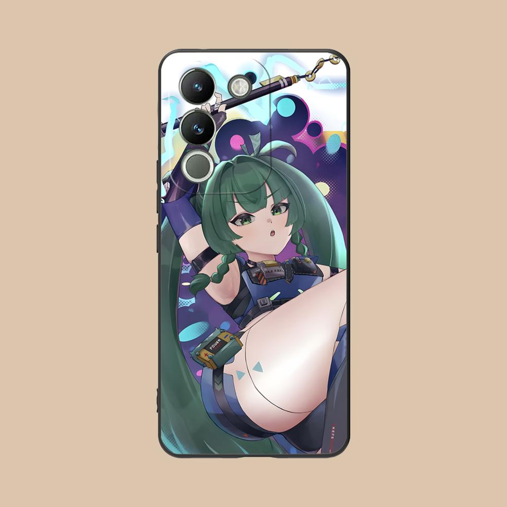 Zenless Zone Zero QingYi Phone Case for VIVO Y77 76 75 74 73 72 58 56 55 51 50 38 36 Y19 Y18 Y03 Y01 5G Colorful Printing Cover