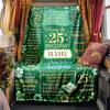 25Th Birthday Celebration Blanket Personalized Name Soft Comfortable Stylish Blanket Car Blanket Perfect For Travel Camping Outdoor Home Suitable For