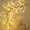 Willow Vine Christmas LED Lights DIY New Year Lights Flexible Tree Branch String Light  Indoor