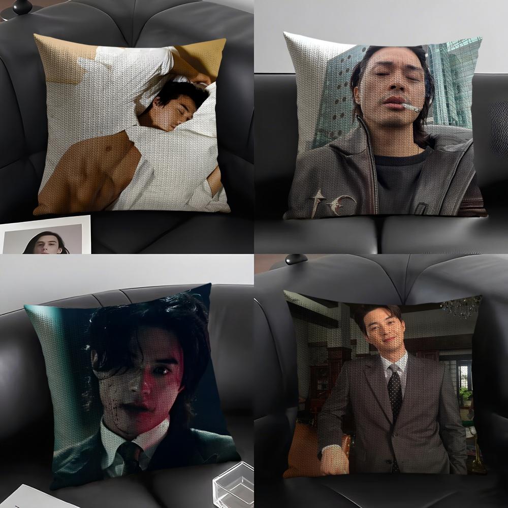 K-Kim Ji H-Hoon Pillow Case Pattern Printed Pillowcase for Living Room Sofa Cushion Cover & Bedroom Decor
