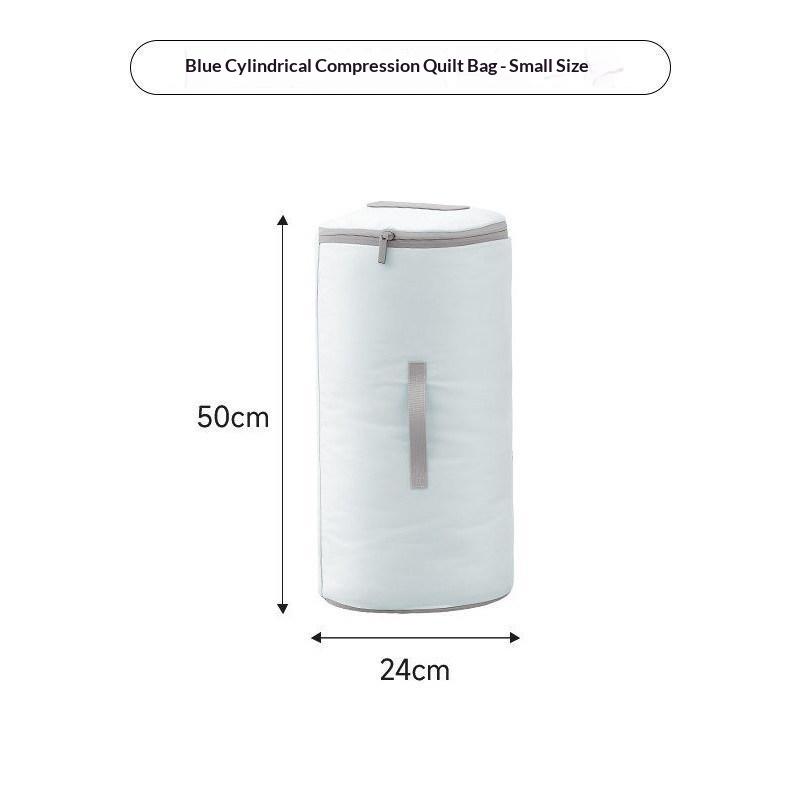 Cylinder Quilt Compression Organizer Large Capacity Round Storage Bag for Down Jacket Blanket Home Wardrobe Sorting