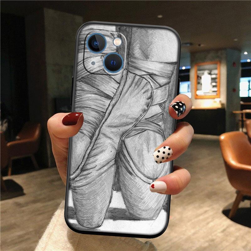 IK11 Scarpe da Punta da Balletto Ballerina Nuova Custodia per Telefono Guscio di Lusso per iPhone SE X XS XR 16E 17 11 Pro Max 8 7 6 6s Plus Air