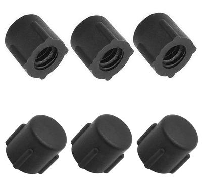 Compatível com tampa de parafuso de câmera de polegada, capa protetora de borracha para tripé de fotografia, adaptador de cabeça monopé, cabeça esférica, cabeça livre 1/4 etc.. (PRETO-6